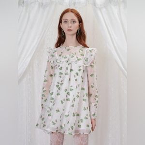 Sister Jane Doily Floral Mini Dress
